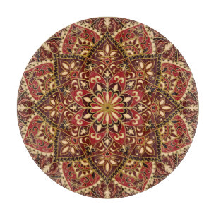 Planche À Découper Rouge oriental : Tapis Vintage