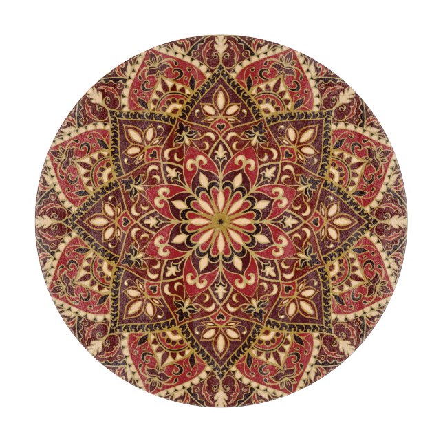 Planche À Découper Rouge oriental : Tapis Vintage (Devant)