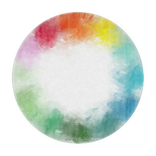 Planche À Découper Rouge rose orange jaune bleu violet blanc