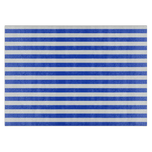Planche À Découper Royal Blue Combination Stripes par Shirley Taylor