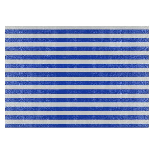 Planche À Découper Royal Blue Combination Stripes par Shirley Taylor (Devant)