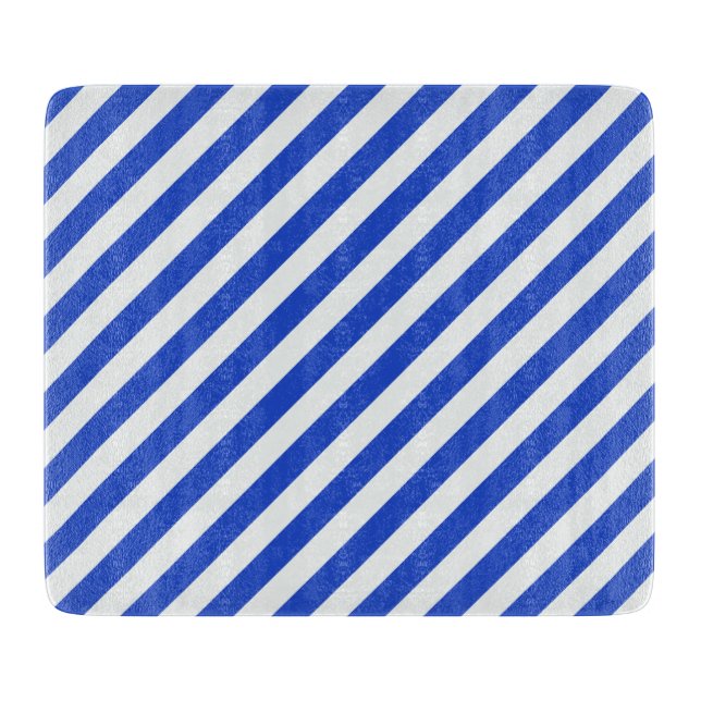 Planche À Découper Royal Blue Combination Stripes par Shirley Taylor (Devant)