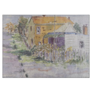 Planche À Découper Rue du village