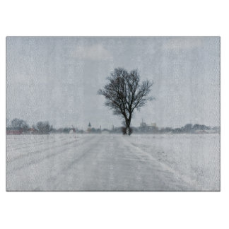 Planche À Découper Rural winter road