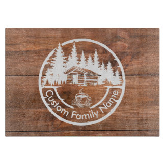 Planche À Découper Rustic Cottage Cabin Barn | Custom Family Name