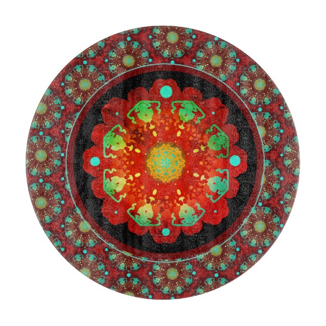 Planche À Découper Rythmes primaires Mandala Motif (Devant)