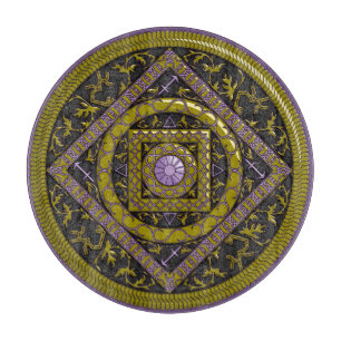Planche À Découper Sagittarius Mandala Glass Cutboard