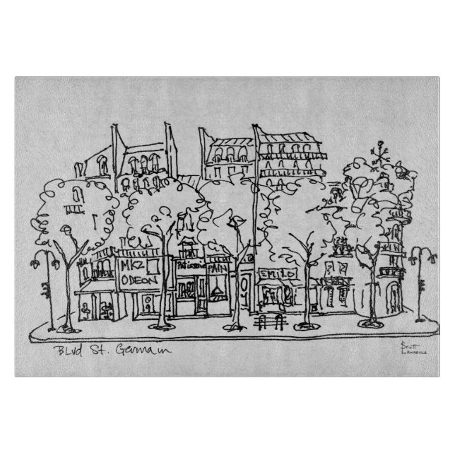 Planche À Découper Saint-Germain-des-Prés | Paris, France (Devant)