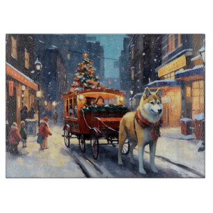 Planche À Découper Saison de Noël Akita