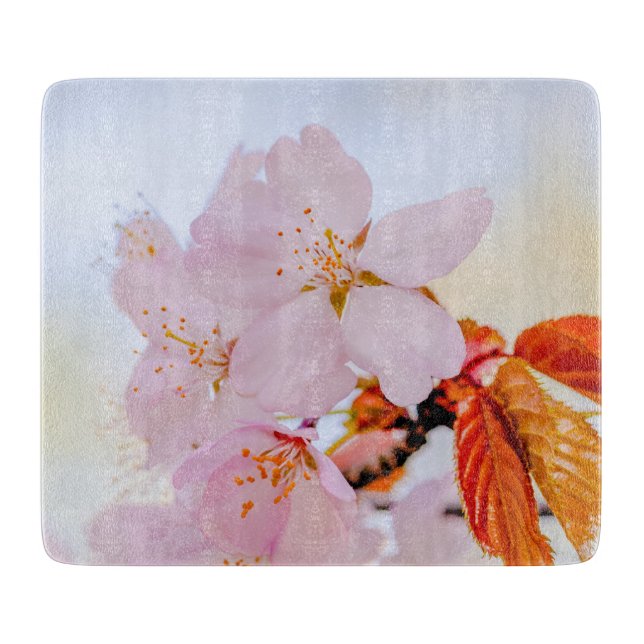 Planche À Découper Sakura - Fleur de cerisier japonaise (Devant)