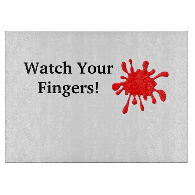 Planche À Découper Sang Splat Kitchen Cutboard La Personnaliser! (Devant)