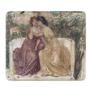 Planche À Découper Sappho et Erinna dans un jardin grec (Lesbian Love