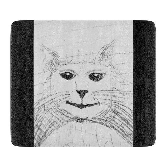 Planche À Découper Sassy Cat Cutting Board (Devant)