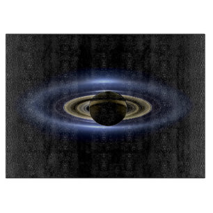 Planche À Découper Saturne Éclipse le Soleil de Cassini Orbiter