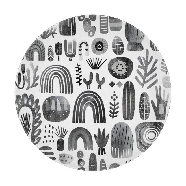 Planche À Découper Scandi Motif No 5 | (Devant)