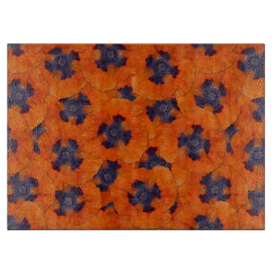 Planche À Découper Scarlet Orange Poppy Motif sans joint
