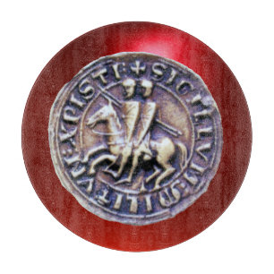 Planche À Découper SCEAU DES CHEVALIERS MODÈLE JEU rouge