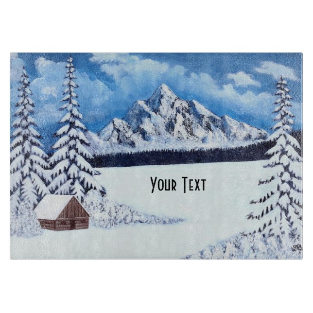 Planche À Découper Scène hivernale merveilleuse (Devant)