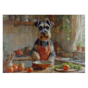 Planche À Découper Schnauzer cuisine dans la cuisine