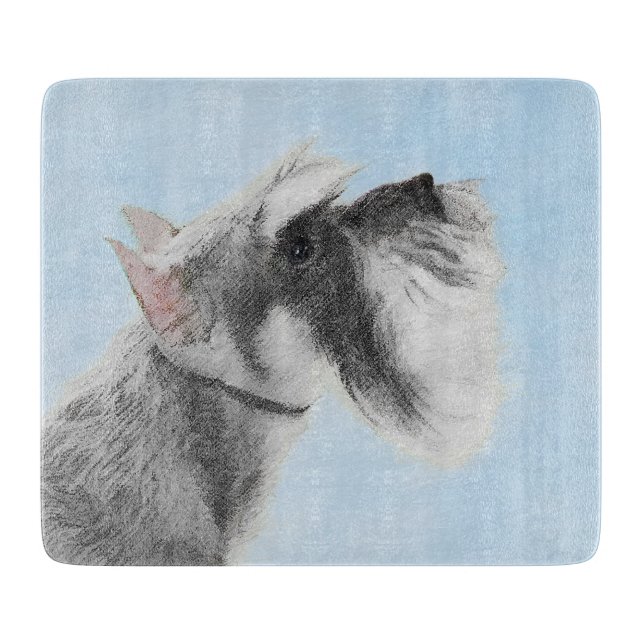 Planche À Découper Schnauzer (Giant, Standard) Peinture - Chien Art (Devant)
