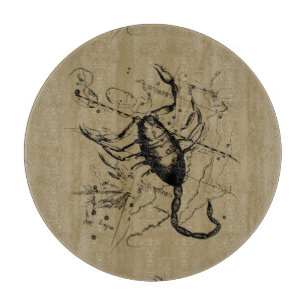 Planche À Découper Scorpio Constellation Hevelius vers 1690 Vintage