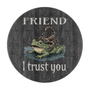 Planche À Découper Scorpion et Grenouille - Ami, Je Vous Fais Confian