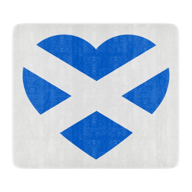 Planche À Découper Scottish Heartflag sur cbcnt blanc (Devant)