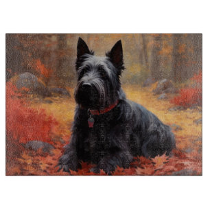 Planche À Découper Scottish Terrier en automne Leaves Fall Inspire