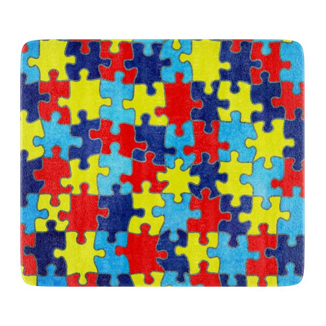 Planche À Découper Sensibilisation sur l'autisme-Puzzle par Shirley T (Devant)