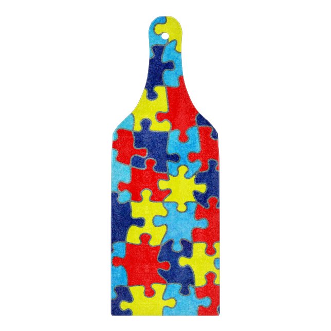 Planche À Découper Sensibilisation sur l'autisme-Puzzle par Shirley T (Devant)