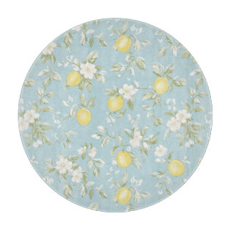 Planche À Découper Shabby Chic Citron Série Florale Design #5