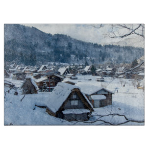 Planche À Découper Shagawa River Valley Gifu Japon