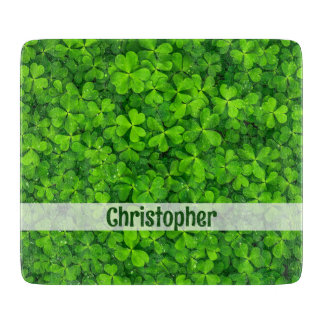 Planche À Découper Shamrock Clovers Personnalisé