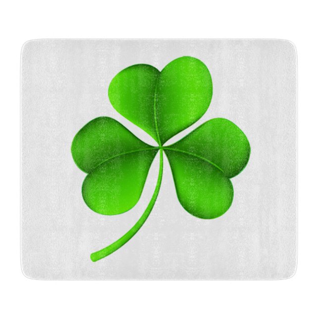Planche À Découper Shamrock sur cbt blanc (Devant)