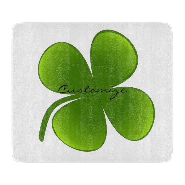 Planche À Découper Shamrocks de la Saint Patrick Thunder_Cove (Devant)