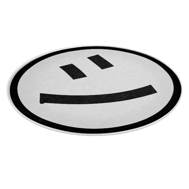Planche À Découper ㋛ Shi Kana Katakana Smiling Emoji / Emoticon (Coin)
