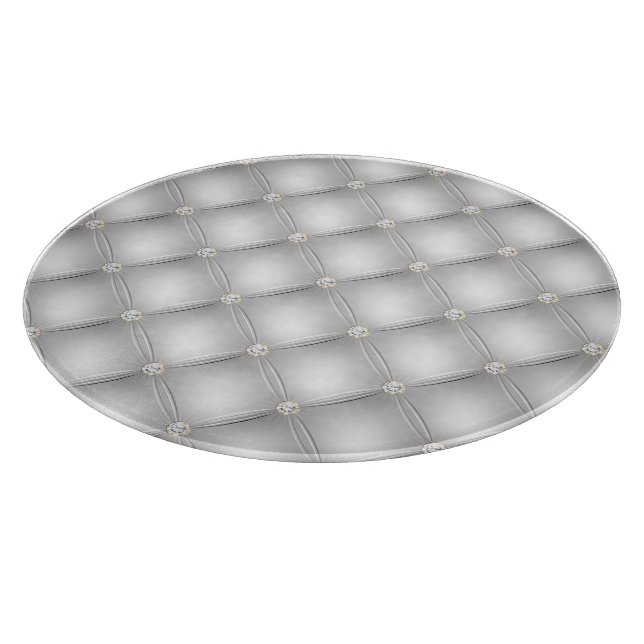 Planche À Découper Silver Glam Diamond rose (Coin)