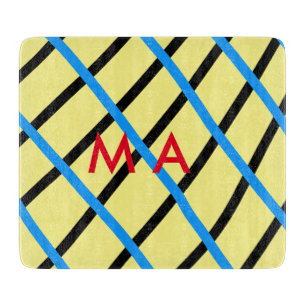 Planche À Découper Simple monogramme ajouter votre nom lettre man min