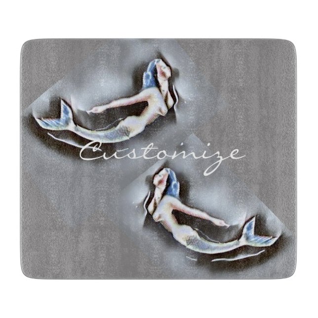 Planche À Découper Sirène de bain Thunder_Cove Grey (Devant)