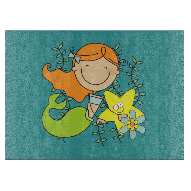 Planche À Découper Sirène rousse (Devant)