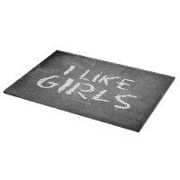 SlipperyJoe's J'aime les filles tableau noir sale 