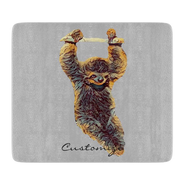 Planche À Découper Sloth Hanging Out Thunder_Cove (Devant)