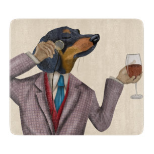 Planche À Découper Snob de vin de Dachshund