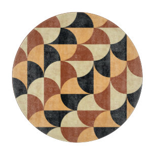 Planche À Découper Sol en marbre ancien, texture géométrique transpar