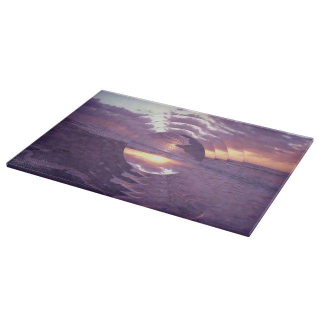 Planche À Découper Soleil au-dessus de l'océan Atlantique (Coin)