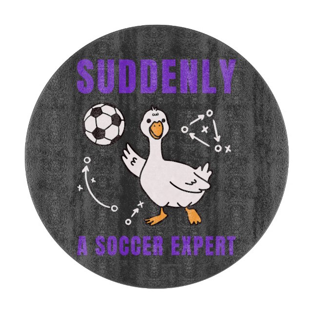 Planche À Découper Soudain un expert de football (Devant)