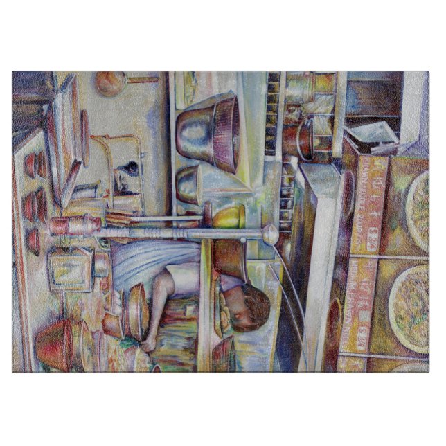 Planche À Découper Soupe de queue de porc à Singapour (Devant)