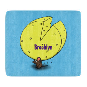 Planche À Découper Souris mignonne avec dessin animé au fromage