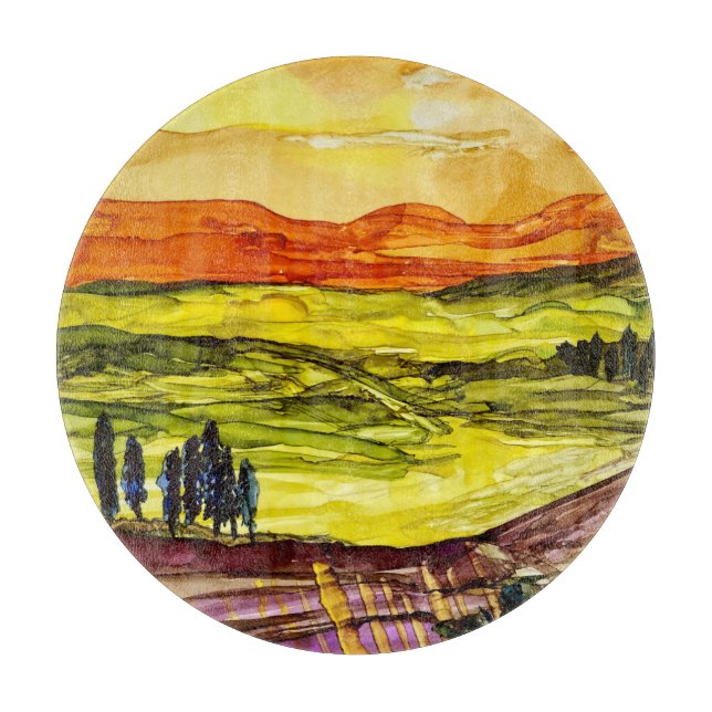 Planche À Découper Sous le soleil toscan (Devant)