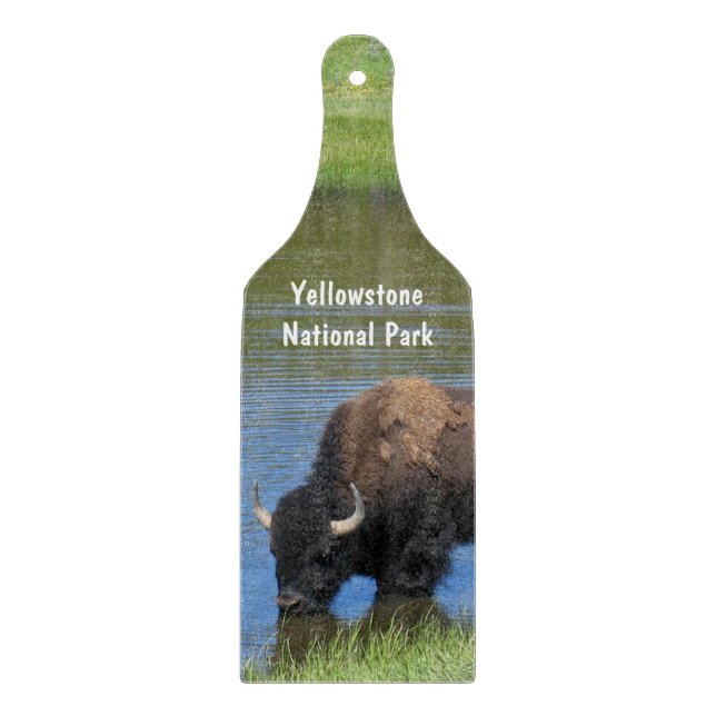 Planche À Découper Souvenir de Buffalo de Yellowstone (Devant)